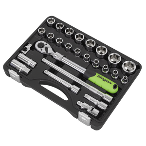 Sealey S01288 Siegen Extendable Ratchet Socket Set 1/2"Sq Drive 26pc - additional view 10