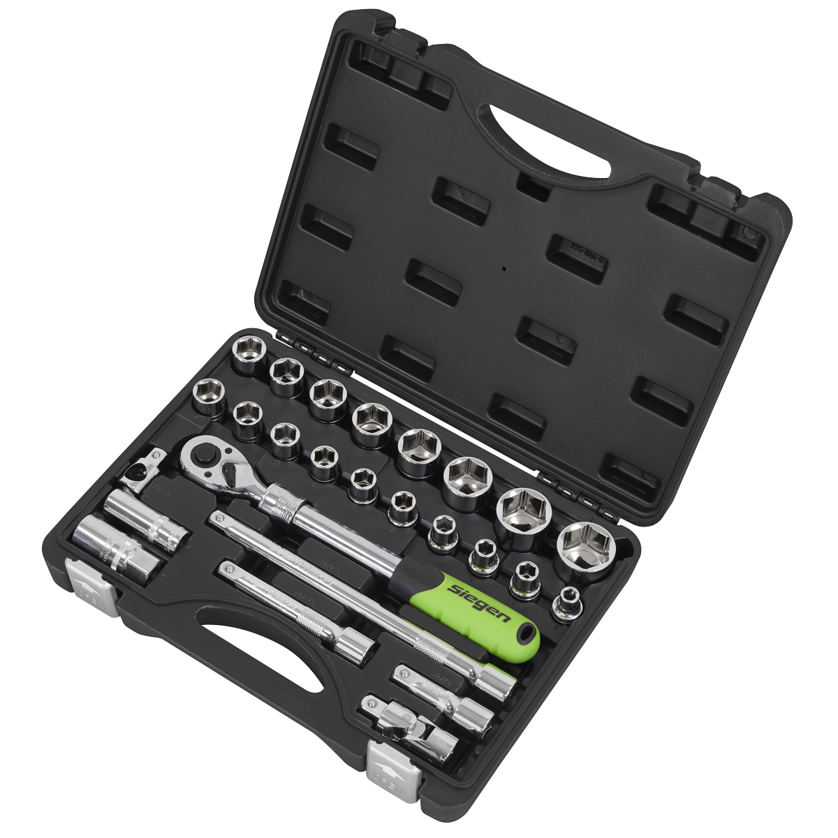 Sealey S01288 Siegen Extendable Ratchet Socket Set 1/2"Sq Drive 26pc - additional view 2