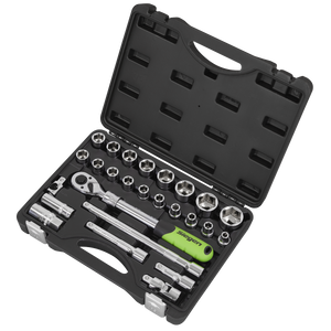 Sealey S01288 Siegen Extendable Ratchet Socket Set 1/2"Sq Drive 26pc - additional view 2