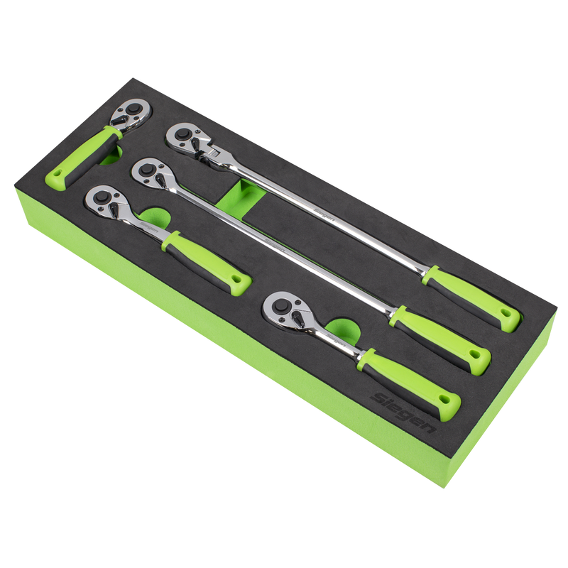 Sealey S01290 Ratchet Wrench Set 1/4"Sq 5pc Drive Flip Reverse - additional view 6