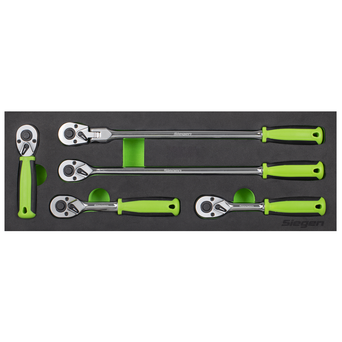 Sealey S01290 Ratchet Wrench Set 1/4"Sq 5pc Drive Flip Reverse - additional view 3