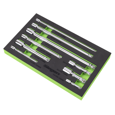 Sealey S01292 Extension Bar Set 1/4", 3/8" & 1/2"Sq Drive 9pc - additional view 2