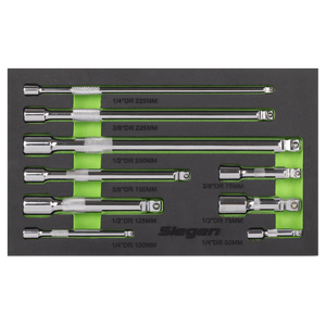 Sealey S01292 Extension Bar Set 1/4", 3/8" & 1/2"Sq Drive 9pc - additional view 3
