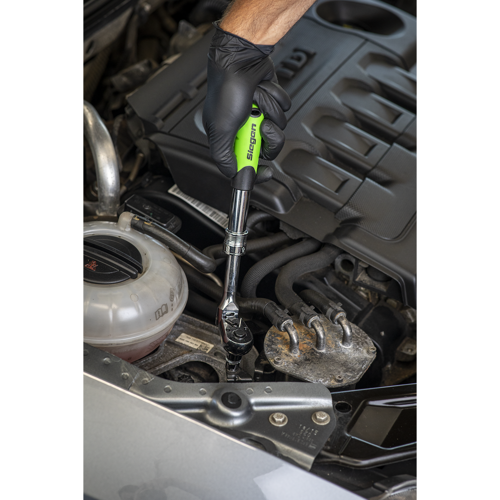 Sealey S01295 Siegen Extendable Flexi-Head Ratchet Wrench 3/8"Sq Drive - additional view 3