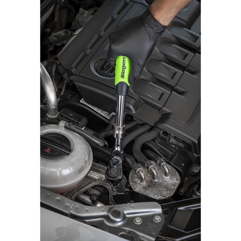 Sealey S01296 Siegen Extendable Flexi-Head Ratchet Wrench 1/2"Sq Drive - additional view 3