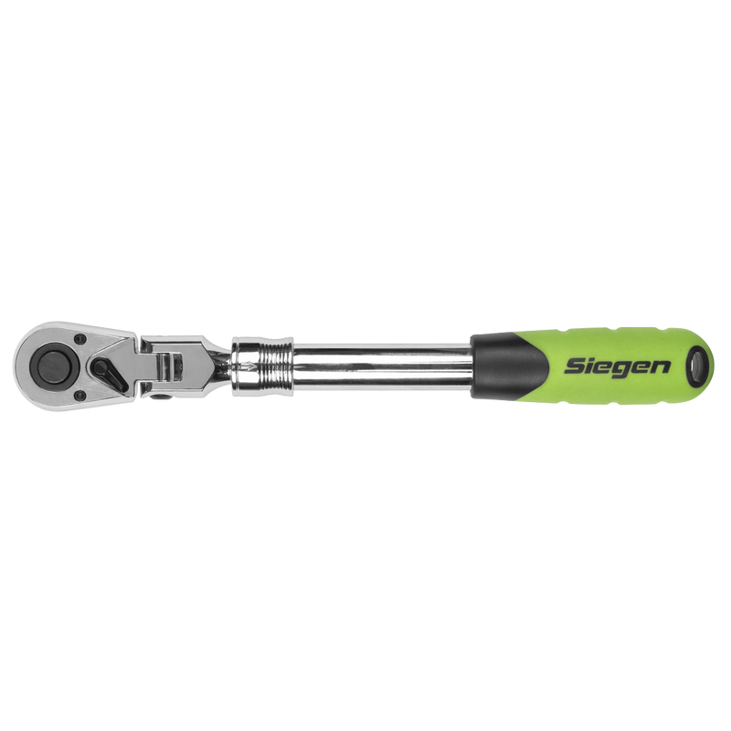 Sealey S01296 Siegen Extendable Flexi-Head Ratchet Wrench 1/2"Sq Drive - additional view 6