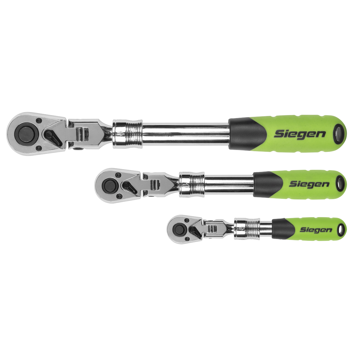 Sealey S01297 Siegen Extendable Flexi-Head Ratchet Wrench Set 3pc - additional view 8