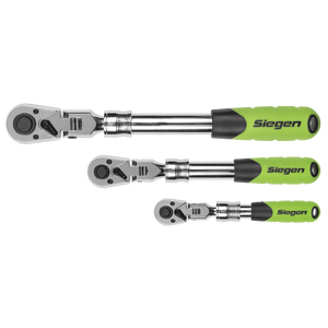 Sealey S01297 Siegen Extendable Flexi-Head Ratchet Wrench Set 3pc - additional view 8
