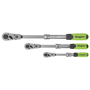 Sealey S01297 Siegen Extendable Flexi-Head Ratchet Wrench Set 3pc - additional view 7
