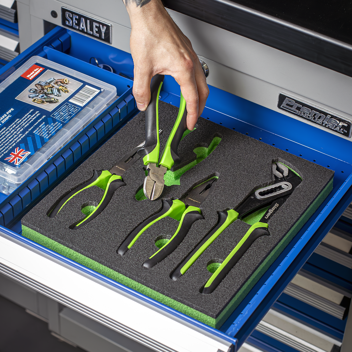 Sealey S01298 Siegen Comfort Grip Pliers Set 4pc - additional view 2