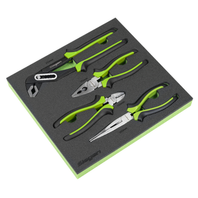 Sealey S01298 Siegen Comfort Grip Pliers Set 4pc