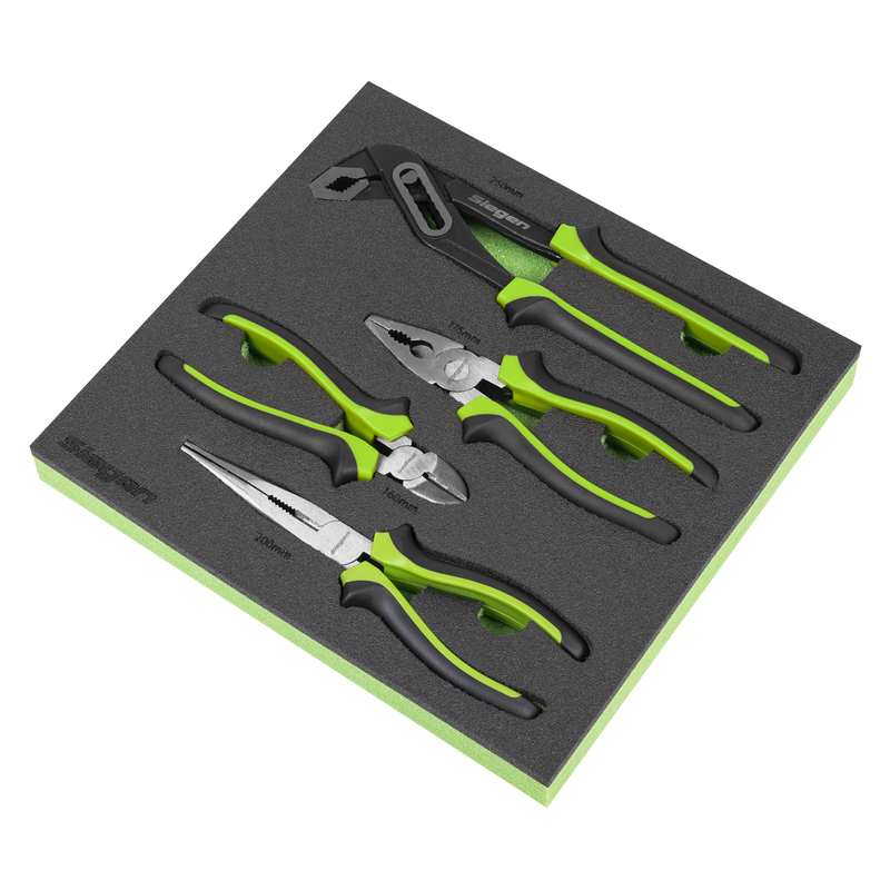 Sealey S01298 Siegen Comfort Grip Pliers Set 4pc - additional view 4