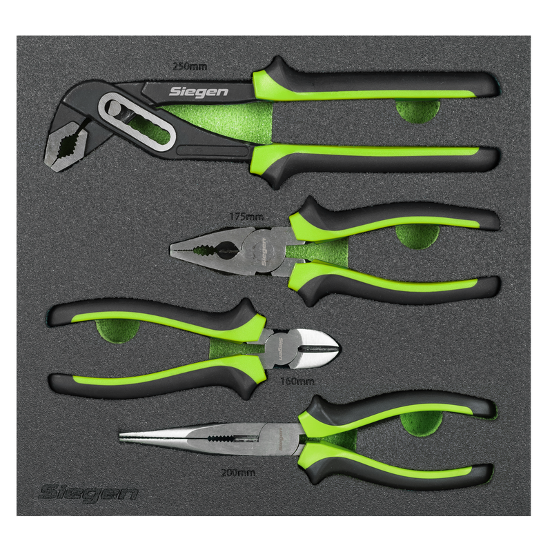Sealey S01298 Siegen Comfort Grip Pliers Set 4pc - additional view 5