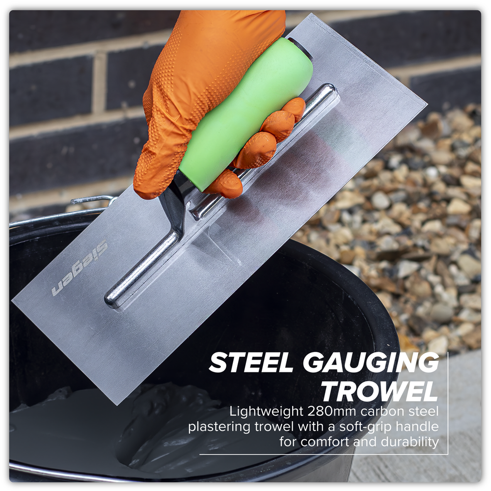 Sealey S01302 Siegen Plastering Trowel with Soft Grip Handle 280mm - additional view 5