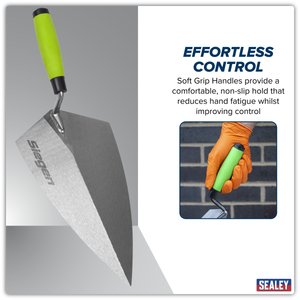 Sealey S01304 Siegen Philadelphia Pattern Brick Trowel with Soft Grip Handle 280mm - additional view 5