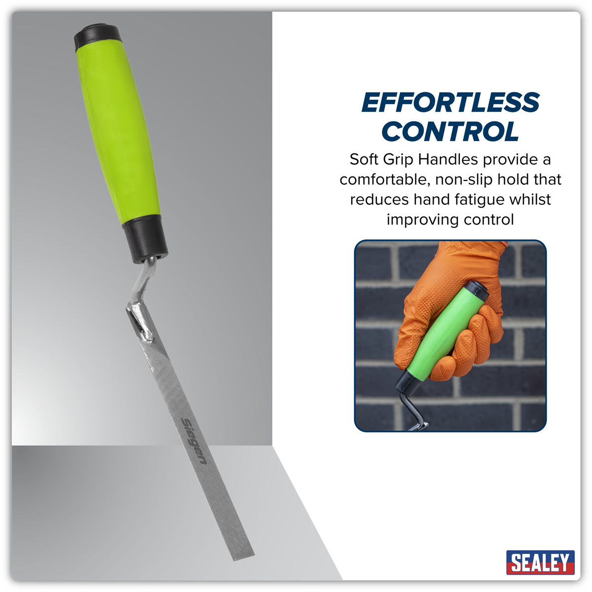 Sealey S01305 Siegen Brick Jointer with Soft Grip Handle 13mm - additional view 7