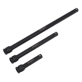 Sealey S01321 Siegen Impact Extension Bar Set 3/8"Sq Drive 3pc