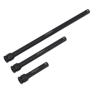 Sealey S01321 Siegen Impact Extension Bar Set 3/8"Sq Drive 3pc