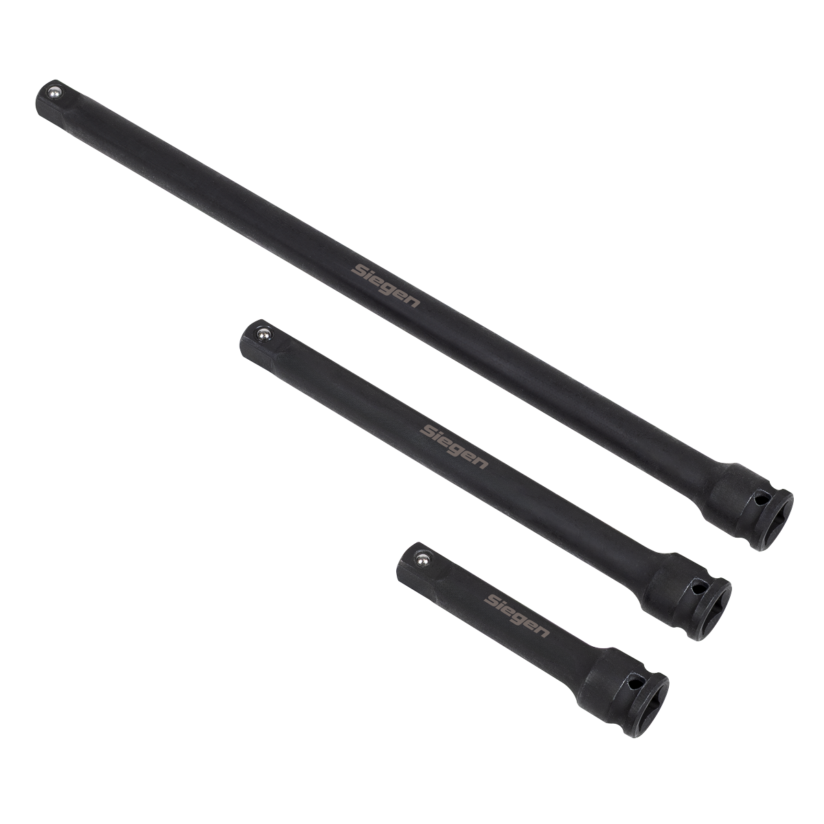 Sealey S01321 Siegen Impact Extension Bar Set 3/8"Sq Drive 3pc - additional view 2