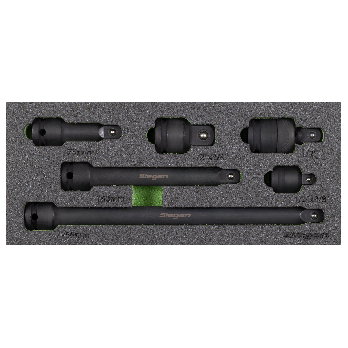 Sealey S01323 Siegen Impact Adaptor & Extension Bar Set 1/2"Sq Drive 6pc - additional view 4
