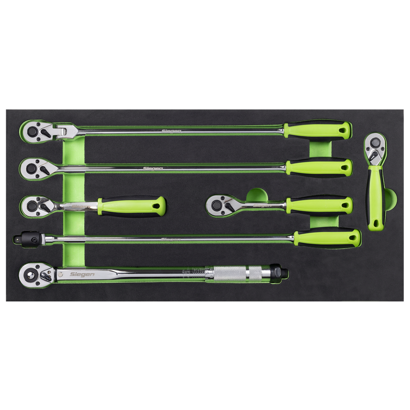 Sealey S01325 Siegen Ratchet Wrench, Breaker Bar & Torque Wrench Set 3/8"Sq Drive 7pc - additional view 3
