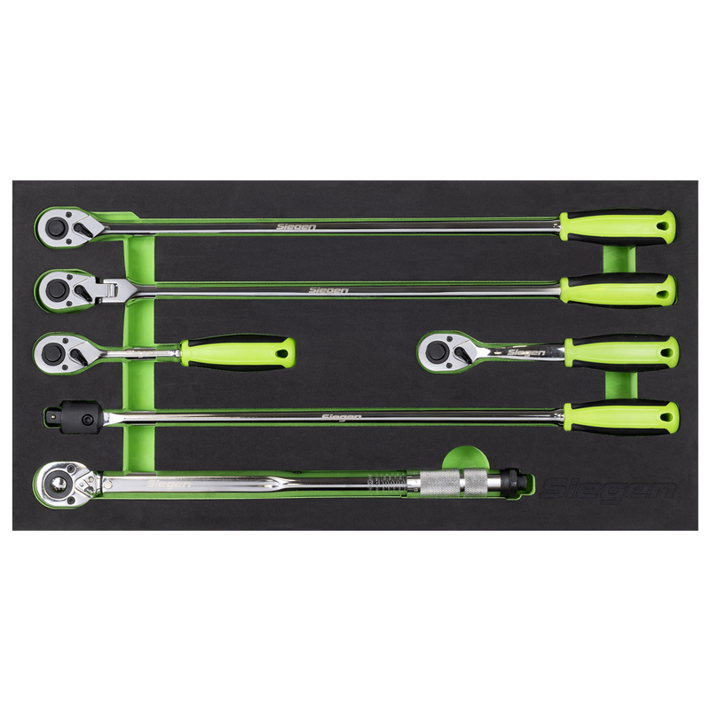 Sealey S01326 Siegen Ratchet Wrench, Breaker Bar & Torque Wrench Set 1/2"Sq Drive 6pc - additional view 2