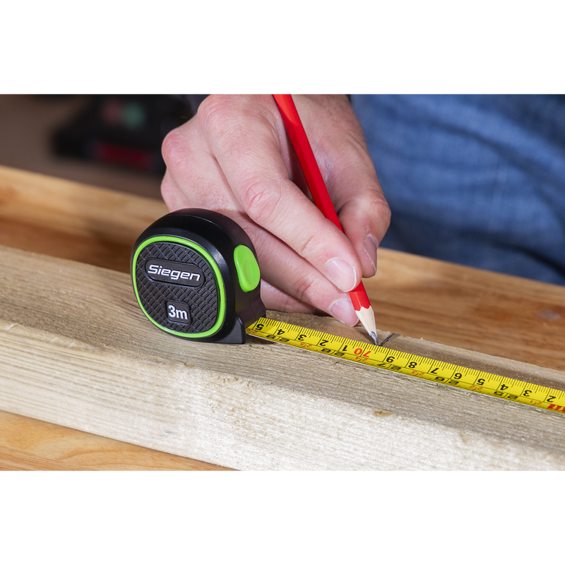 Sealey S01327 Metric/Imperial Auto Lock Tape Measure 3m(10ft) x 16mm - additional view 4