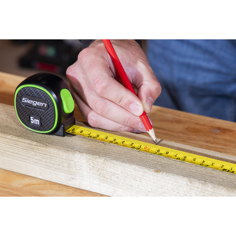 Sealey S01328 Metric/Imperial Auto-Lock Tape Measure 5m(16ft) x 19mm - additional view 5