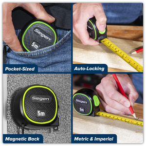 Sealey S01328 Metric/Imperial Auto-Lock Tape Measure 5m(16ft) x 19mm - additional view 4