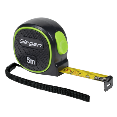 Sealey S01328 Metric/Imperial Auto-Lock Tape Measure 5m(16ft) x 19mm
