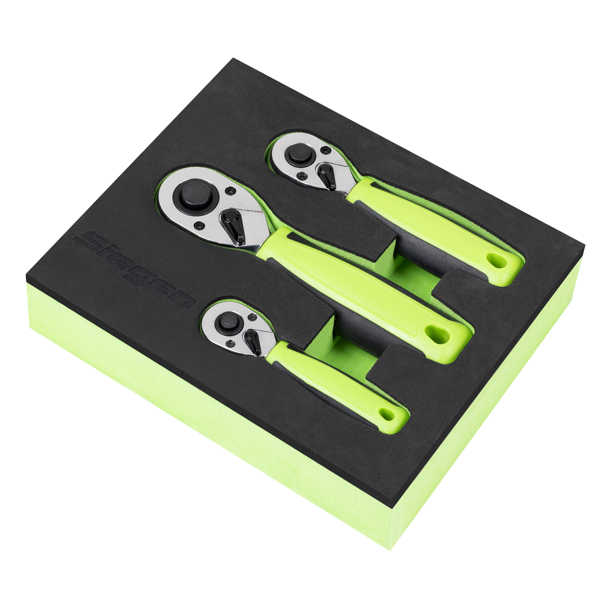 Sealey S01330 Stubby Ratchet Wrench Set 3pc - additional view 6