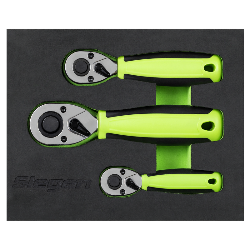 Sealey S01330 Stubby Ratchet Wrench Set 3pc - additional view 7
