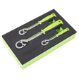 Sealey S01331 Ratchet Wrench Set 3pc