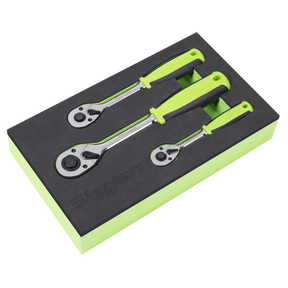 Sealey S01331 Ratchet Wrench Set 3pc