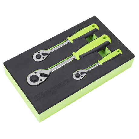 Sealey S01331 Ratchet Wrench Set 3pc