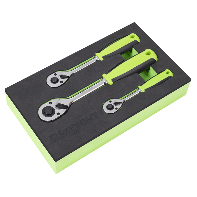 Sealey S01331 Ratchet Wrench Set 3pc