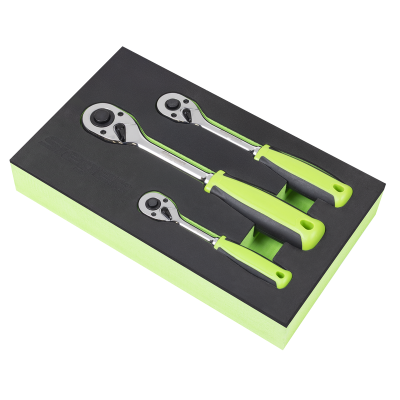 Sealey S01331 Ratchet Wrench Set 3pc - additional view 9