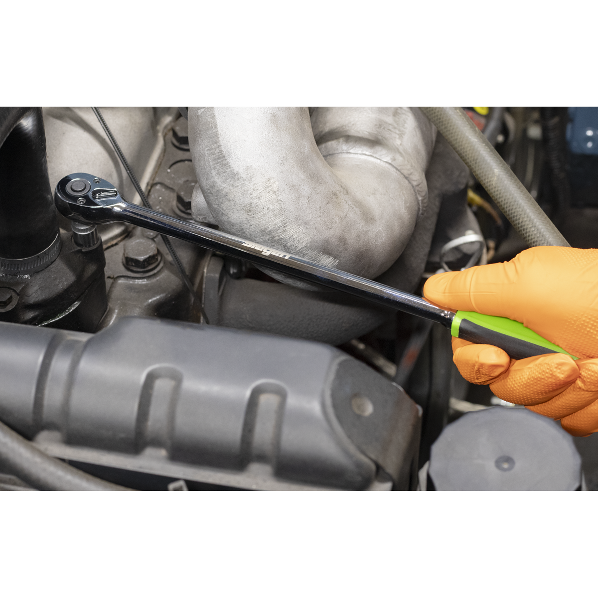 Sealey S01332 Extra-Long Ratchet Wrench Set 3pc - additional view 5