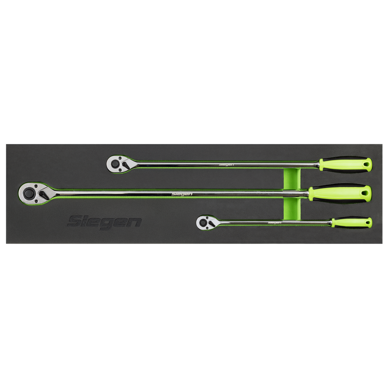 Sealey S01332 Extra-Long Ratchet Wrench Set 3pc - additional view 3