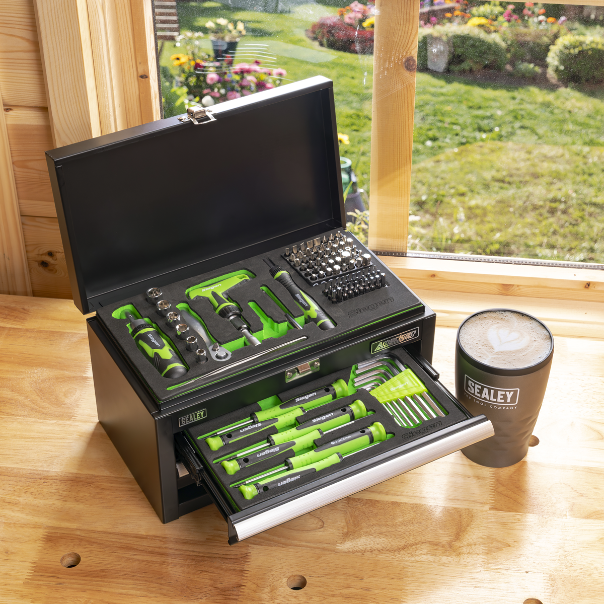 Sealey S01335 Siegen Mini Toolbox 2 Drawer with 111pc Tool Kit - additional view 6