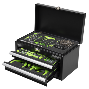 Sealey S01335 Siegen Mini Toolbox 2 Drawer with 111pc Tool Kit