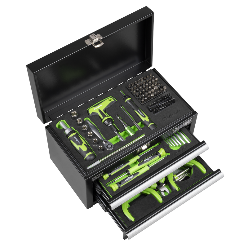 Sealey S01335 Siegen Mini Toolbox 2 Drawer with 111pc Tool Kit - additional view 2
