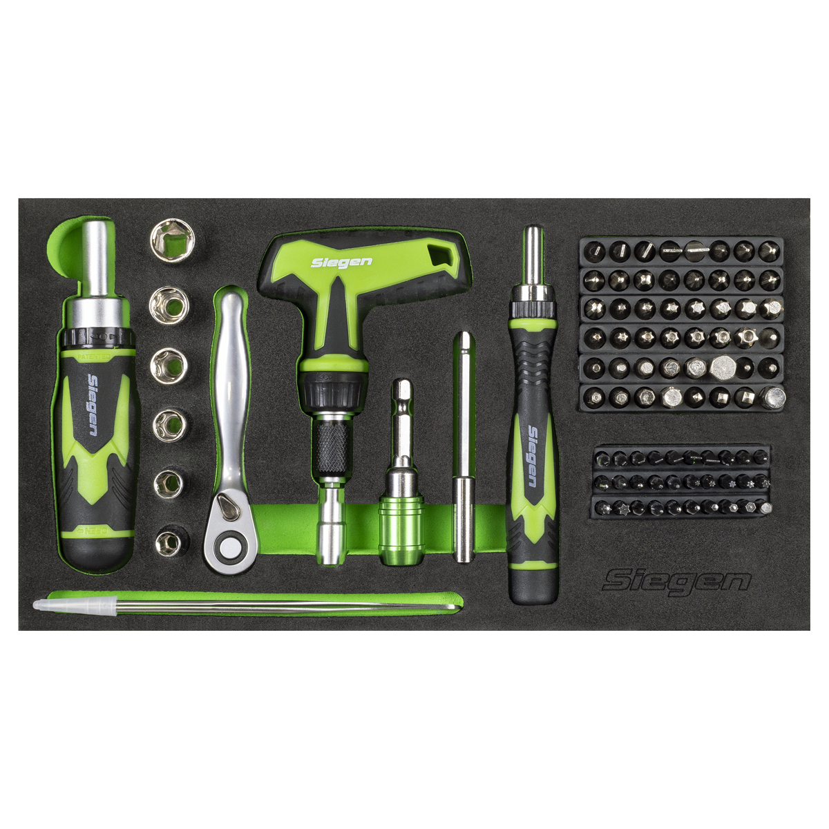 Sealey S01335 Siegen Mini Toolbox 2 Drawer with 111pc Tool Kit - additional view 4