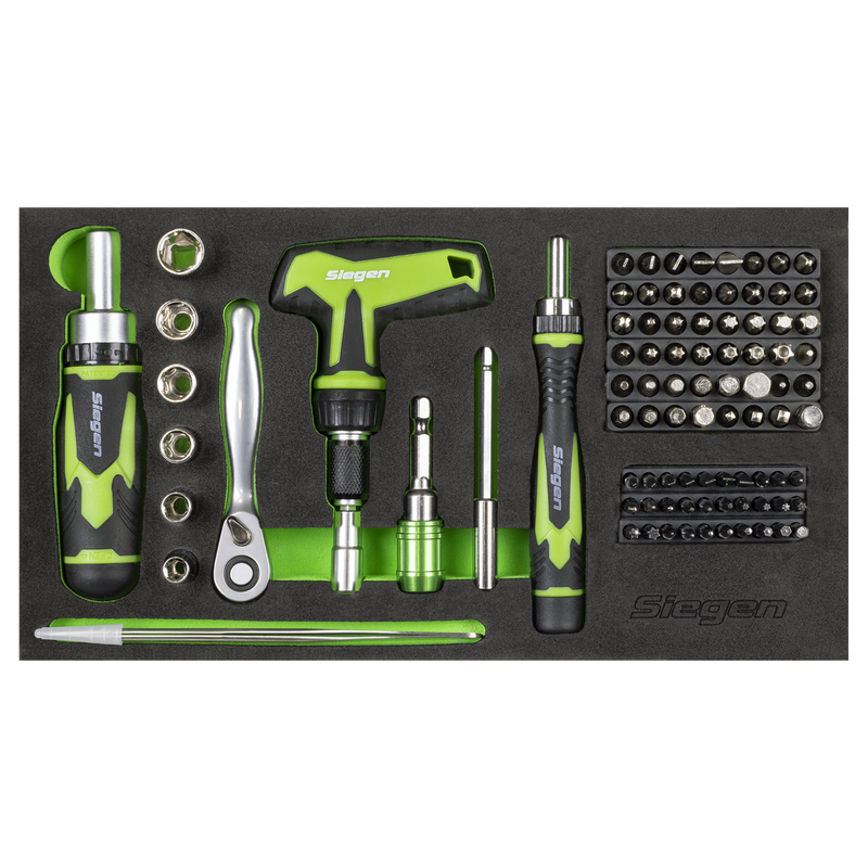 Sealey S01335 Siegen Mini Toolbox 2 Drawer with 111pc Tool Kit - additional view 4