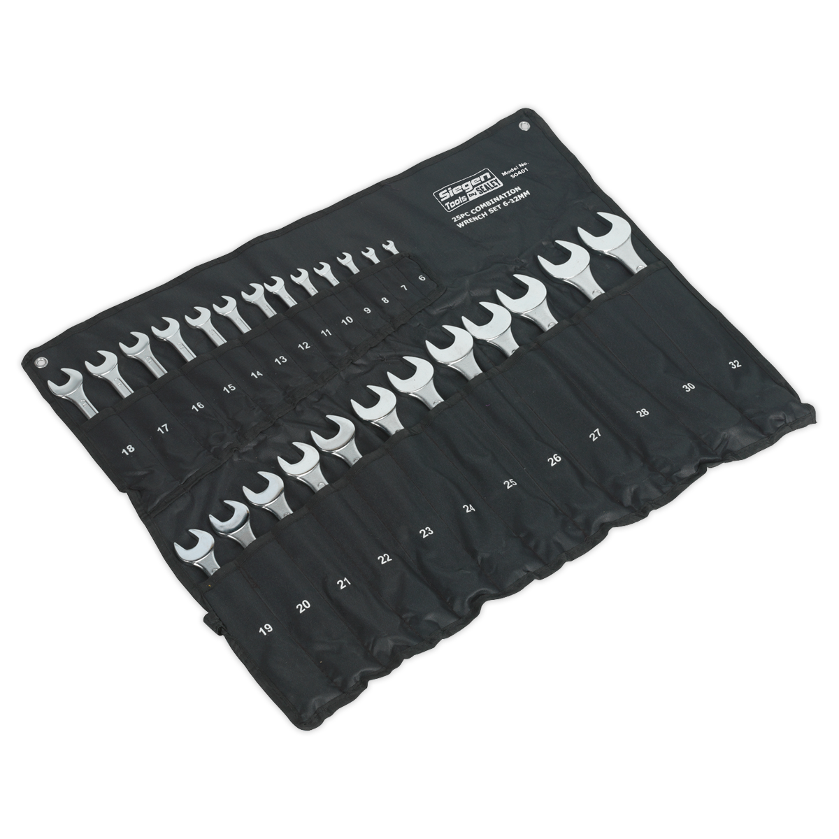 Sealey S0401 Siegen Jumbo Combination Spanner Set 25pc - additional view 3