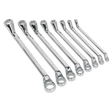 Sealey S0405 Siegen Deep Offset Ring Spanner Set 8pc