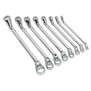 Sealey S0405 Siegen Deep Offset Ring Spanner Set 8pc