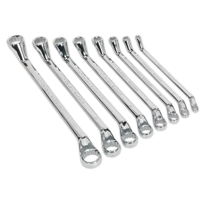 Sealey S0405 Siegen Deep Offset Ring Spanner Set 8pc