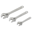Sealey S0448 Siegen Adjustable Wrench Set 3pc