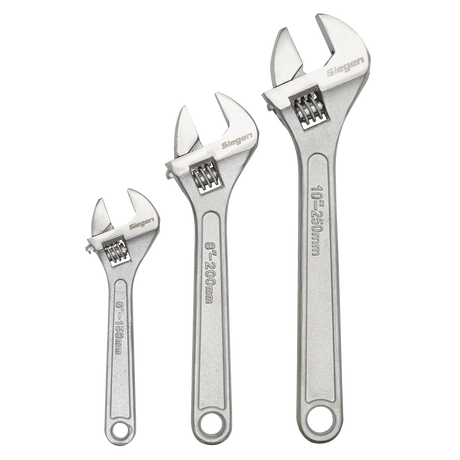 Sealey S0448 Siegen Adjustable Wrench Set 3pc - additional view 2